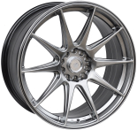 Alu kola Racing Line XF266, 18x8.75 10x114 ET20, titanová metalíza