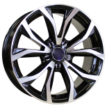 Alu kola Racing Line XF562, 17x7.5 5x112 ET40, černá + leštění