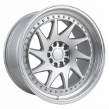 Alu kola Racing Line XFA39, 20x11 5x120 ET25, stříbrná + leštěný límec