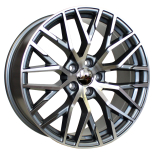 Alu kola Racing Line XFE30, 19x8.5 5x112 ET40, šedivá + leštění