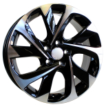 Alu kola Racing Line XFE89, 16x6.5 5x100 ET40, černá + leštění