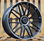 Alu kola Racing Line XFRGW5570, 23x11 5x112 ET42, černá matná + leštěný límec (zátěžová)