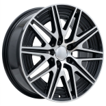 Alu kola Racing Line Y0102, 18x7.5 5x112 ET40, černá + leštění