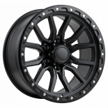 Alu kola Racing Line Y0156, 18x10 6x139.7 ET-18, černá matná (zátěžová)