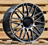 Alu kola Racing Line Y0207, 20x8.5 5x112 ET40, černá + leštění (zátěžová)