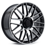 Alu kola Racing Line Y0207, 20x9.5 5x112 ET45, černá + leštění (zátěžová)