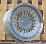 Alu kola Racing Line Y1085, 16x8 5x112 ET20, stříbrná + leštěný límec