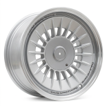 Alu kola Racing Line Y1085, 16x8 5x120 ET20, stříbrná + leštěný límec