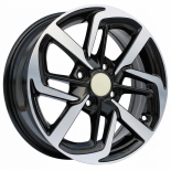 Alu kola Racing Line Y1126, 14x5 4x100 ET41, černá + leštění