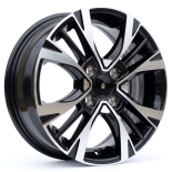 Alu kola Racing Line Y1127, 15x6 4x100 ET51, černá + leštění