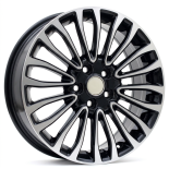 Alu kola Racing Line Y1158, 17x7 5x108 ET50, černá + leštění