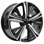 Alu kola Racing Line Y1187, 17x7.5 5x108 ET44, černá + leštění