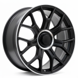 Alu kola Racing Line Y1188, 18x8 5x112 ET38, černá matná + leštěný límec