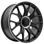 Alu kola Racing Line Y1188, 19x8.5 5x112 ET38, černá + leštěný límec (zátěžová)