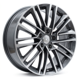 Alu kola Racing Line Y1191, 18x7.5 5x112 ET48, šedivá + leštění