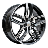 Alu kola Racing Line Y1227, 17x6.5 5x114.3 ET50, černá + leštění