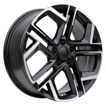 Alu kola Racing Line Y1243, 20x8.5 5x112 ET38, černá matná + leštění