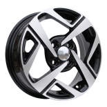 Alu kola Racing Line Y1245, 14x5 4x100 ET41, černá + leštění