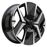 Alu kola Racing Line Y1256, 16x6.5 4x108 ET32, černá + leštění