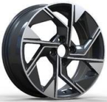 Alu kola Racing Line Y1265, 16x6.5 4x100 ET45, černá + leštění