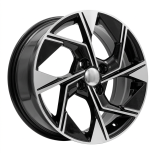 Alu kola Racing Line Y1265, 16x6.5 4x100 ET45, černá + leštění