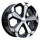 Alu kola Racing Line Y1274, 17x6.5 5x114.3 ET32, černá + leštění
