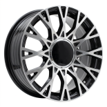 Alu kola Racing Line Y1283, 16x6.5 4x98 ET35, černá + leštění