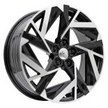 Alu kola Racing Line Y1379, 17x7 5x114.3 ET35, černá + leštění