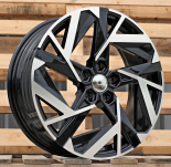 Alu kola Racing Line Y1379, 18x7 5x114.3 ET45, černá + leštění