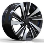 Alu kola Racing Line Y1382, 16x7 5x114.3 ET40, černá + leštění