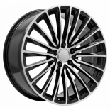 Alu kola Racing Line Y5909B, 20x8.5 5x112 ET40, černá + leštění (zátěžová)