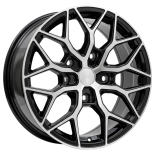 Alu kola Racing Line YF0319, 20x9 5x127 ET40, černá + leštění (zátěžová)