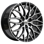 Alu kola Racing Line YF0412, 19x8 6x120 ET48, černá + leštění (zátěžová)