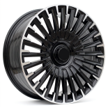 Alu kola Racing Line YF0425, 20x9.5 5x112 ET38, černá + leštění (zátěžová)