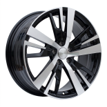 Alu kola Racing Line YF0448, 18x7.5 5x108 ET49, černá + leštění