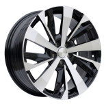 Alu kola Racing Line YF0449, 19x7.5 5x108 ET42, černá + leštění
