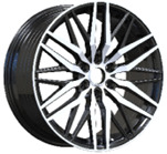 Alu kola Racing Line YF0453, 18x8 6x120 ET48, černá + leštění (zátěžová)