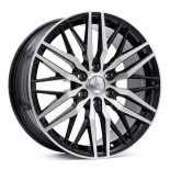 Alu kola Racing Line YF0453, 19x8 6x120 ET48, černá + leštění (zátěžová)