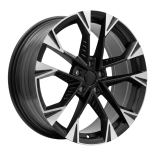 Alu kola Racing Line YF1150, 19x8 5x112 ET40, černá matná + leštění