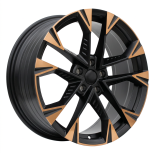Alu kola Racing Line YF1150, 19x8 5x112 ET40, černá matná + měděná barva leštění