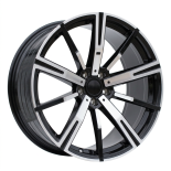 Alu kola Racing Line YF1156, 19x8.5 5x112 ET40, černá + leštění