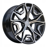 Alu kola Racing Line YF5670, 20x8.5 5x112 ET28, černá + leštění (zátěžová)