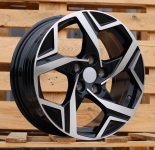 Alu kola Racing Line YF5700, 18x7.5 5x114.3 ET51, černá + leštění