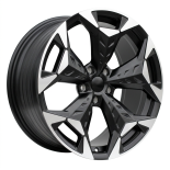Alu kola Racing Line YF5717, 18x8 5x112 ET38, černá matná + leštění