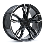Alu kola Racing Line YF5718, 21x8.5 5x112 ET30, černá + leštění (zátěžová)