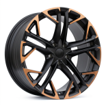 Alu kola Racing Line YF5719, 19x8.5 5x112 ET38, černá matná + měděná barva leštění