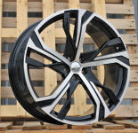 Alu kola Racing Line YF5753, 20x8.5 5x108 ET42.5, černá + leštění (zátěžová)