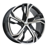 Alu kola Racing Line YF5753, 22x9 5x108 ET38.5, černá + leštění (zátěžová)