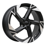 Alu kola Racing Line YF5754, 18x7.5 5x112 ET45, černá matná + leštění