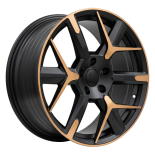 Alu kola Racing Line YF6147, 19x8 5x112 ET40, černá matná + měděná barva leštění